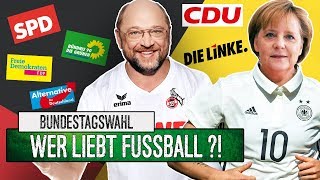 Merkel oder Schulz Wer LIEBT Fußball [upl. by Hesta]