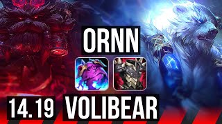 ORNN vs VOLIBEAR TOP  615 1200 games  EUW Master  1419 [upl. by Leahey]