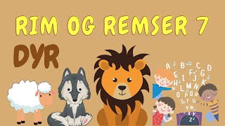 Rim og remser med billeder og tekst  Rim og remser om dyr  Rim og remser tekst [upl. by Goldshlag]