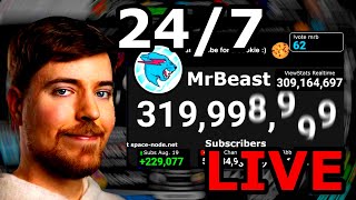 MrBeast to 320 MILLION  Live ViewStats Subscriber Count amp View Count [upl. by Haeckel193]