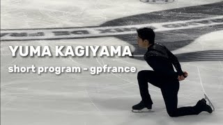 Yuma KAGIYAMA JPN  short program  grand prix de France 2023 fancam [upl. by Mindi239]