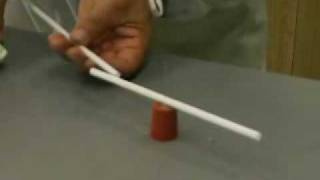 The electrostatic force with a straw [upl. by Ahsied]