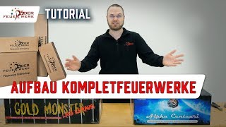 Wie baue ich ein Komplettfeuerwerk von Röder Feuerwerk auf [upl. by Licht]