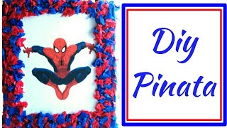 HOW TO MAKE DIY SPIDERMAN PINATA  STEP BY STEP TUTORIAL  Shalita Kristina [upl. by Belvia391]