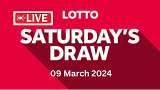 The National Lottery Lotto Draw Live Results from Saturday 09 March 2024  lotto live [upl. by Malonis642]