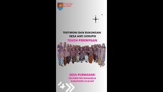 Testimoni dan Dukungan Tokoh Perempuan Terhadap Perluasan Desa Anti Korupsi di Desa Purwasari [upl. by Aicnarf]