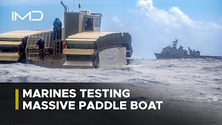 US Marines Testing MillionDollar Massive Combat Paddle Boat  UHAC [upl. by Amado]