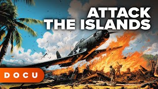 Attack the Islands WW2ORIGINAL FOOTAGEGilbert and Marshall Islands Documentary English [upl. by Adnarem122]