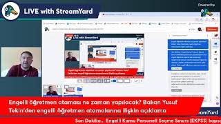 ENGELLİ ÖĞRETMEN ATAMALARINDA SÜREÇ NASIL İLERLEYECEK [upl. by Yssac]