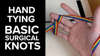 TwoHanded Surgical Knot Tying FOR BEGINNERS  PostGradMedic [upl. by Bohner]