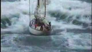 Stormy weather  sailboat in distress at sea [upl. by Nomor]