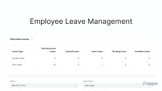 Employee Leave Management  Frappe HR and ERPNext [upl. by Anila189]