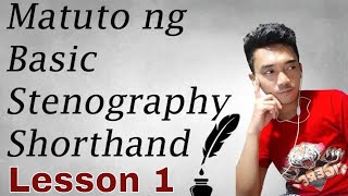 Learn How to Write Stenography or Basic Shorthand  Lesson 1 [upl. by Rozanne]