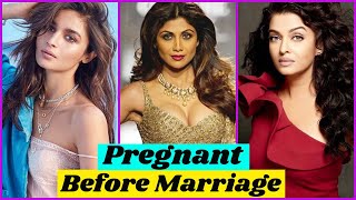 4 Bollywood Actresses Who Got Pregnant 🤰 Before Marriage  Neha Dhupia Alia Bhatt Malika Natasha [upl. by Finer]