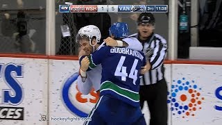 Tom Wilson vs Erik Gudbranson Oct 26 2017 [upl. by Downall]