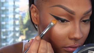 NICKI MINAJ EYE LINER amp LIPS TUTORIAL  SONJDRADELUXE [upl. by Aniat528]