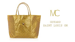 Goyard Saint Louis Gold Metallic GM Limited Edition 2021 Tote Bag [upl. by Annaik]