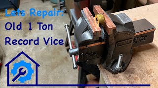 Old 1 Ton Record bench Vice Repair [upl. by Sadinoel]