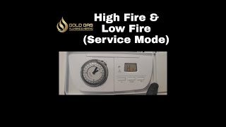 GLOWWORM EASICOM HIGH FIRE LOW FIRE SERVICE MODE  HOW TO PUT GLOWWORM INTO SERVICE MODE HIGH FIRE [upl. by Carlile]