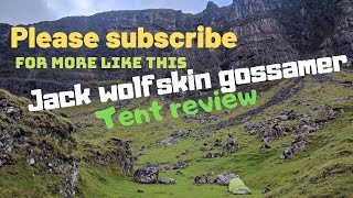 Jack Wolfskin Gossamer tent review Solo Wild camping The Quiraing Skye Trail Highlands Scotland [upl. by Doreg8]