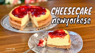 Ricetta CHEESECAKE NEWYORKESE il Cheesecake Cotto in Forno NY Cheesecake Golosa TORTA AMERICANA [upl. by Sidell142]