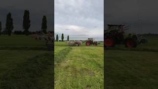 CLAAS ARION 660 mit CLAAS LINER 3600 Schwader am Schwaden [upl. by Ahseka328]