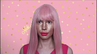 ASMR Nicki Minaj Purfume Bottle Does your Makeup 🩷 [upl. by Adyol297]