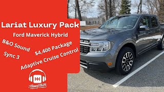 Ford Maverick Lariat Lux Package Overview Does 4400 turn this Ford into a Lincoln Worth it [upl. by Elawalo]