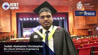 BSc Hons Software Engineering graduated MrJudah shared his experience on the ICBT Graduation [upl. by Sommers]