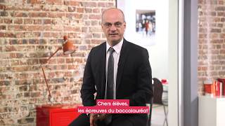 Bac 2019  JeanMichel Blanquer encourage les lycéens [upl. by Pump]