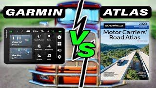 Garmin Truck GPS Vs Rand McNally Motor Carriers Road Atlas [upl. by Anurag]