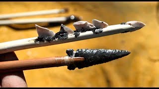 How to make an Ancient Mesolithic style arrow for Primitive Archery Hunting [upl. by Ahiel226]