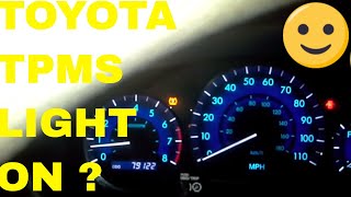 How to Reset Tire Pressure Warning Light on a Toyota [upl. by Neoma589]