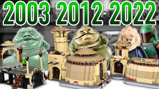 LEGO Star Wars BOBA FETTsJABBAs PALACE Comparison 4480 9516 75326  2003 2012 2022 [upl. by Mychael]