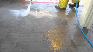 Removing haze from this paver patio [upl. by Hunley]