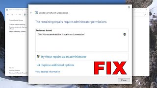 Fix DHCP Is Not Enabled for Ethernet in Windows 1110  How to Solve DHCP Is Not Enabled [upl. by West]