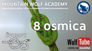 izrada čvora osmica  Mountain Wolf Academy [upl. by Neeloj]