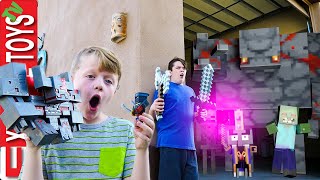 Minecraft Dungeons Epic Battle Ethan and Cole Take on the Mobs [upl. by Firestone282]