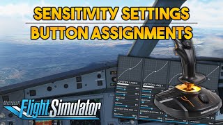 MSFS JoystickYoke Best Sensitivity Settings amp Button Assignments Tutorial [upl. by Dadinirt]