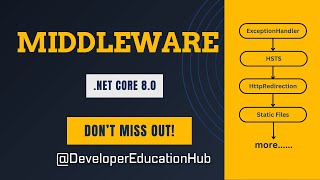 Understanding NET Core Middleware NET Core  Middleware  ASPNET Core  request pipeline [upl. by Denison]