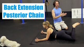 Egoscue ACTIVE COBRA Spinal Extension Posterior Chain [upl. by Ayanad]