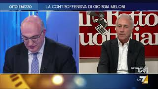 Marco Travaglio contro Giorgia Meloni quotBasito di fronte al comizietto di oggiquot [upl. by Sacci]