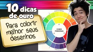 10 dicas de OURO para COLORIR MELHOR seus DESENHOS [upl. by Lajet]