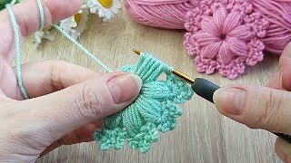 Crochet easy knitting motif making✅Crochet knitting patterns [upl. by Sherwynd]