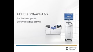 CEREC SW 45x Implantsupported screwretained crown [upl. by Cortie]