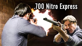 Shooting 700 Nitro Express  VERNEYCARRON  JAGD TOTAL [upl. by Kcirdahs]