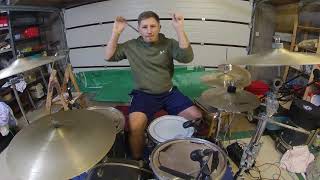 XMAS Drum Cover  The Darkness  Christmas Time Dont Let The Bells End [upl. by Cia23]