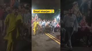 gouri visarjan 💐gourai nighali sasrala g shorts trending video [upl. by Monteith]