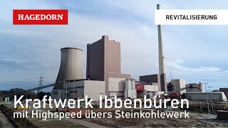 Kohlekraftwerk in Ibbenbüren  Speeddrohnenflug [upl. by Sholes]