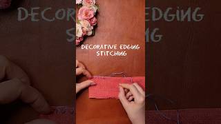 hand embroidery  border using needle  pico with needle  needle lace  edging with needle [upl. by Godred]